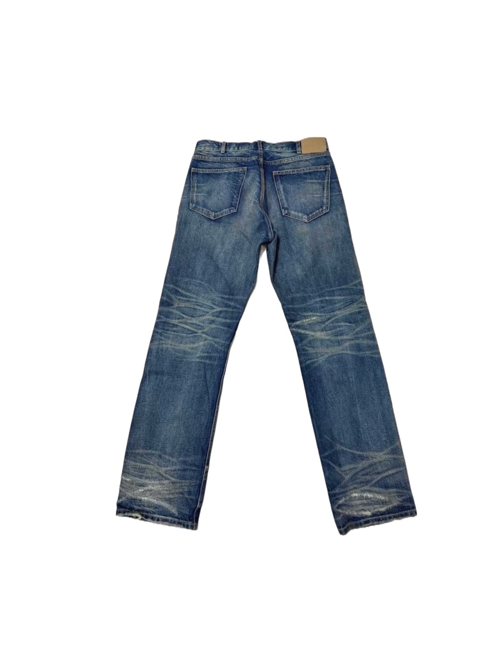 Celine SS24 Kurt Denim Jeans Destroyed Blue Marble Wash Size 32 - Picture 2 of 6
